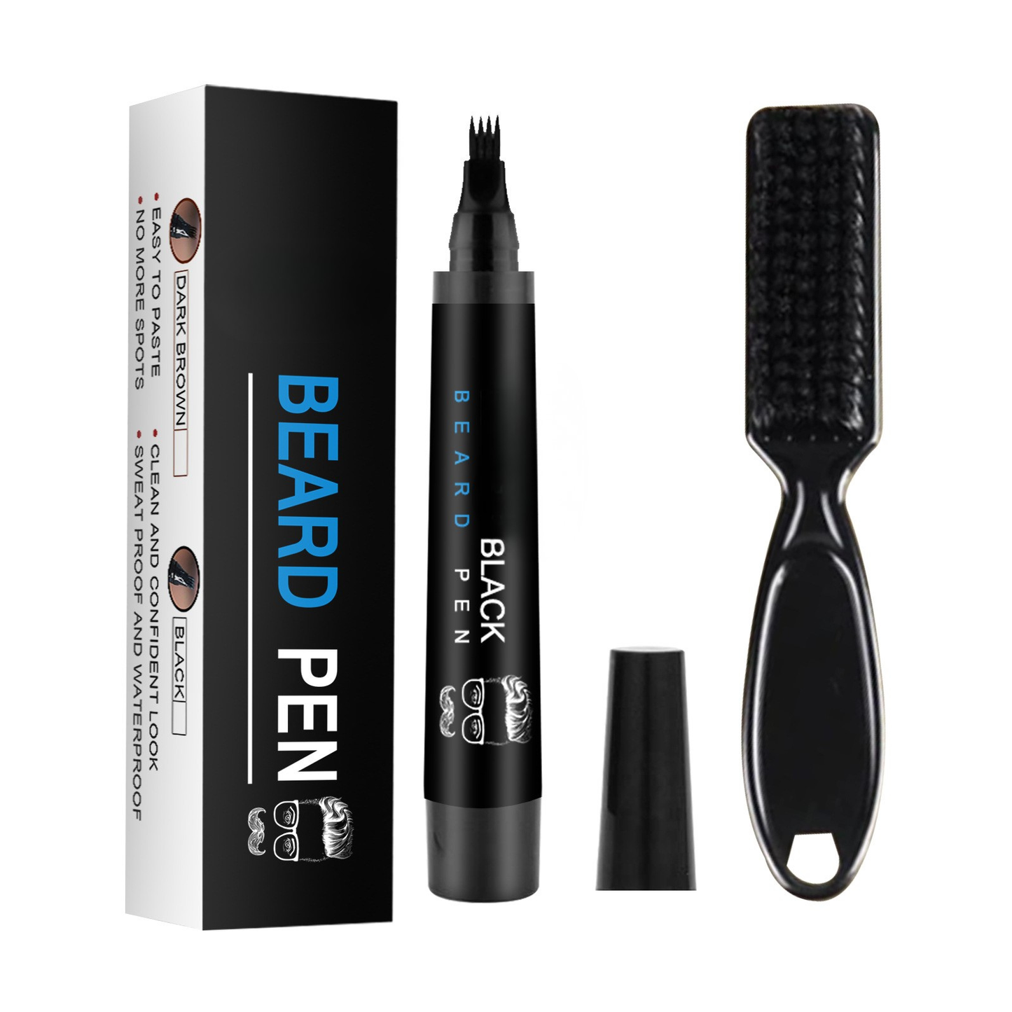 ✅ Water & Sweat Resistant Beard Thickening Pen